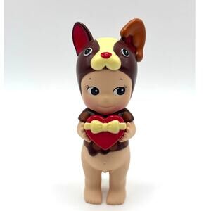 Authentic Sonny Angel Chocolate French Bulldog, Valentines Mini Figure - NEW